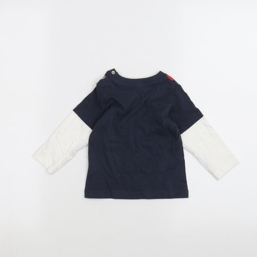 Nutmeg Baby Blue   Basic T-Shirt Size 6-9 Months