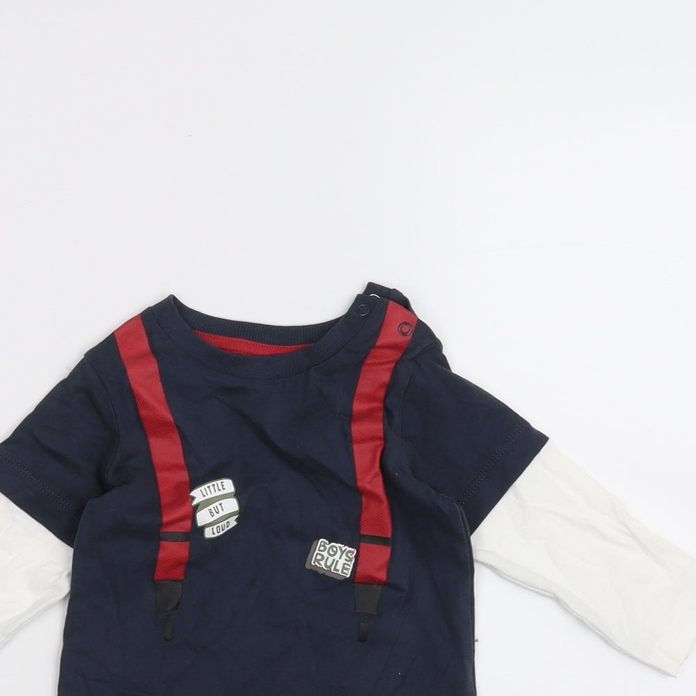 Nutmeg Baby Blue   Basic T-Shirt Size 6-9 Months