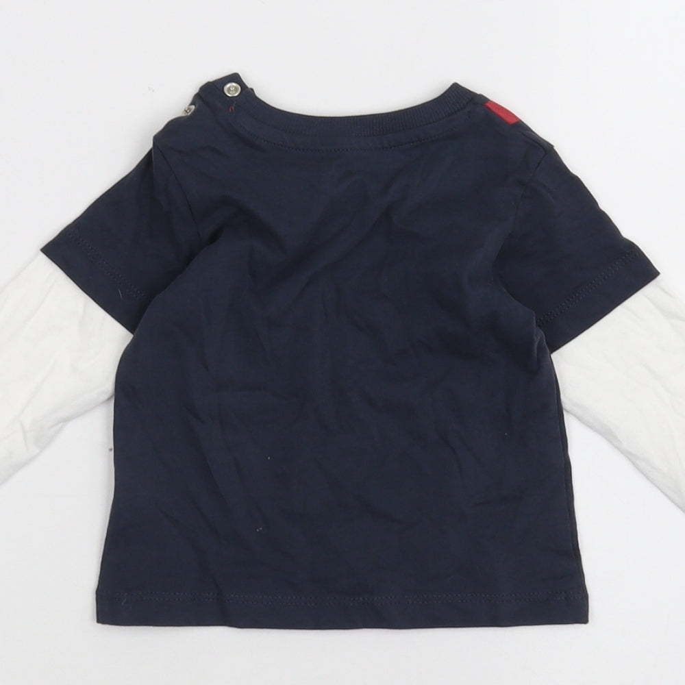 Nutmeg Baby Blue   Basic T-Shirt Size 6-9 Months