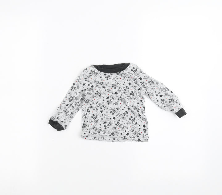 George Baby Grey Basic T-Shirt Size 6-9 Months - minnie mouse