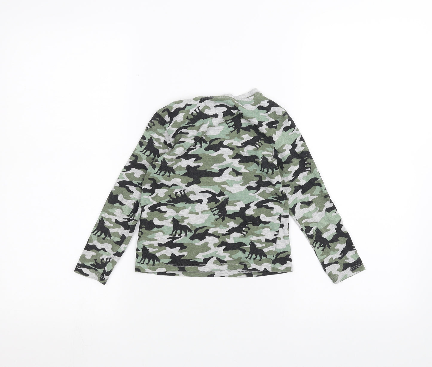 Pep & co  Boys Grey Camouflage  Basic T-Shirt Size 4-5 Years