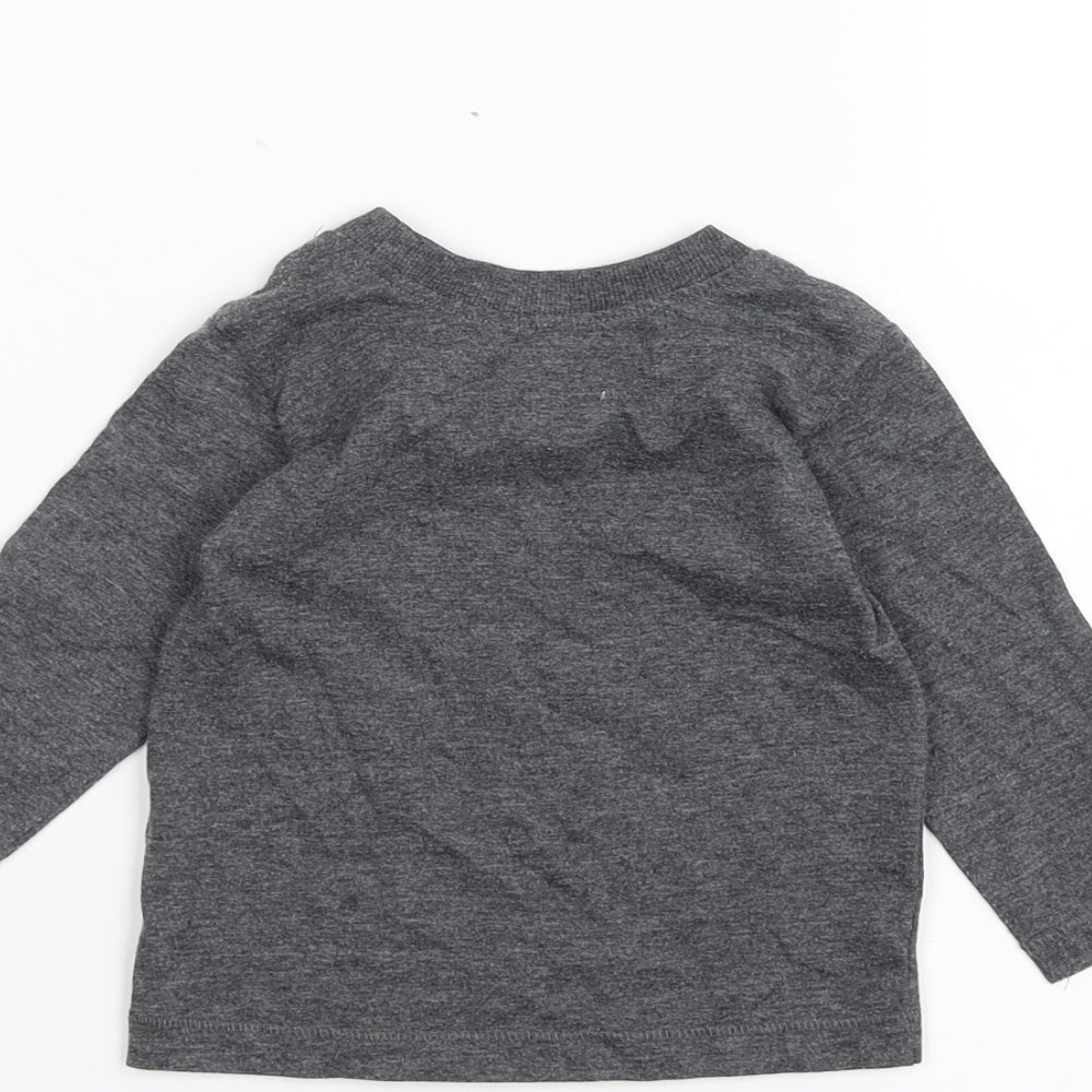 George Baby Black   Basic T-Shirt Size 6-9 Months