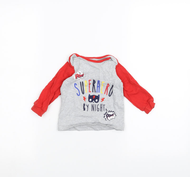 TU Baby Grey Basic T-Shirt Size 6-9 Months
