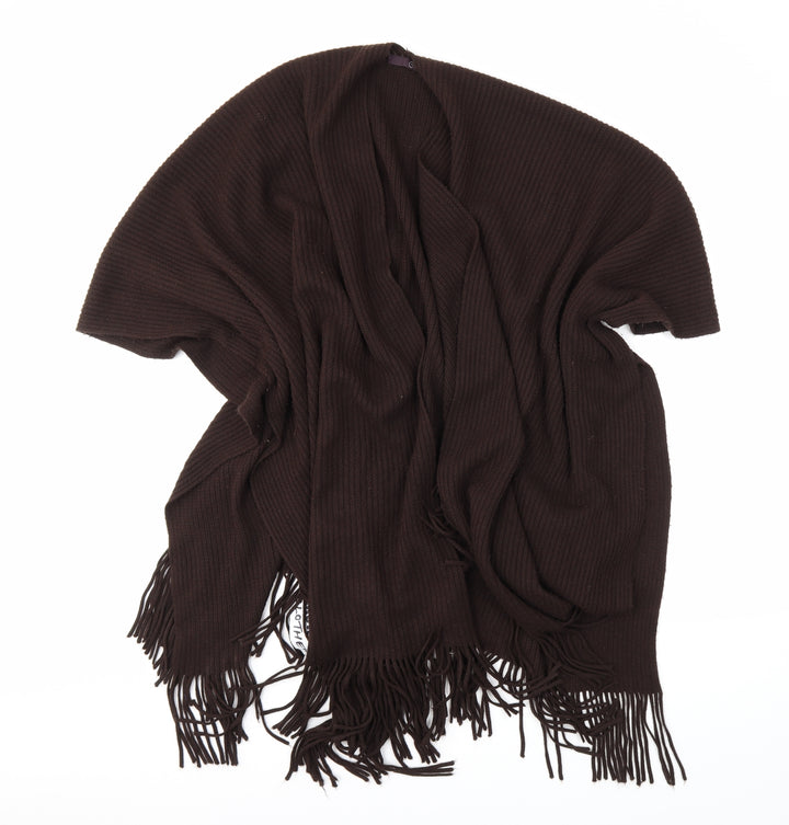 e. Womens Brown Kimono Poncho One Size