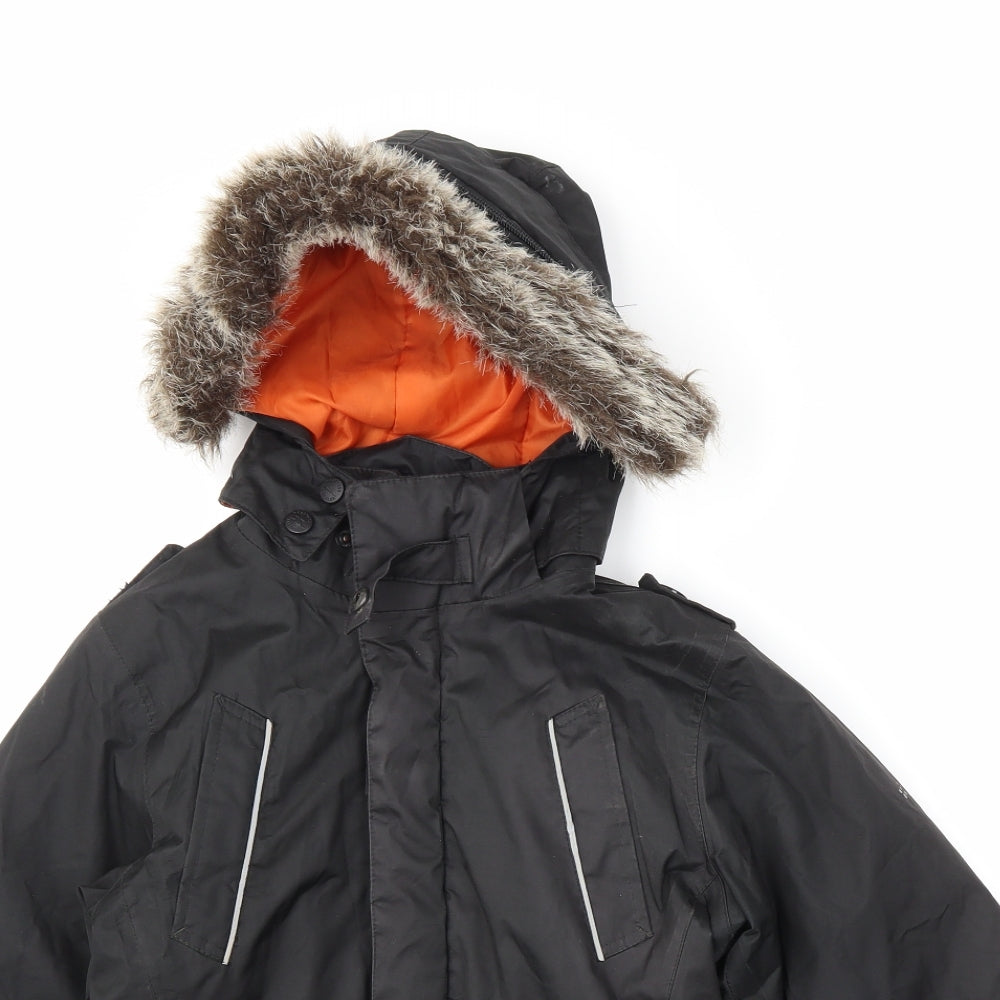 Trespass Boys Black   Ski Jacket Coat Size 5-6 Years
