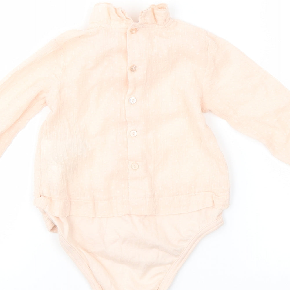 Zara Girls Pink   Babygrow One-Piece Size 9-12 Months