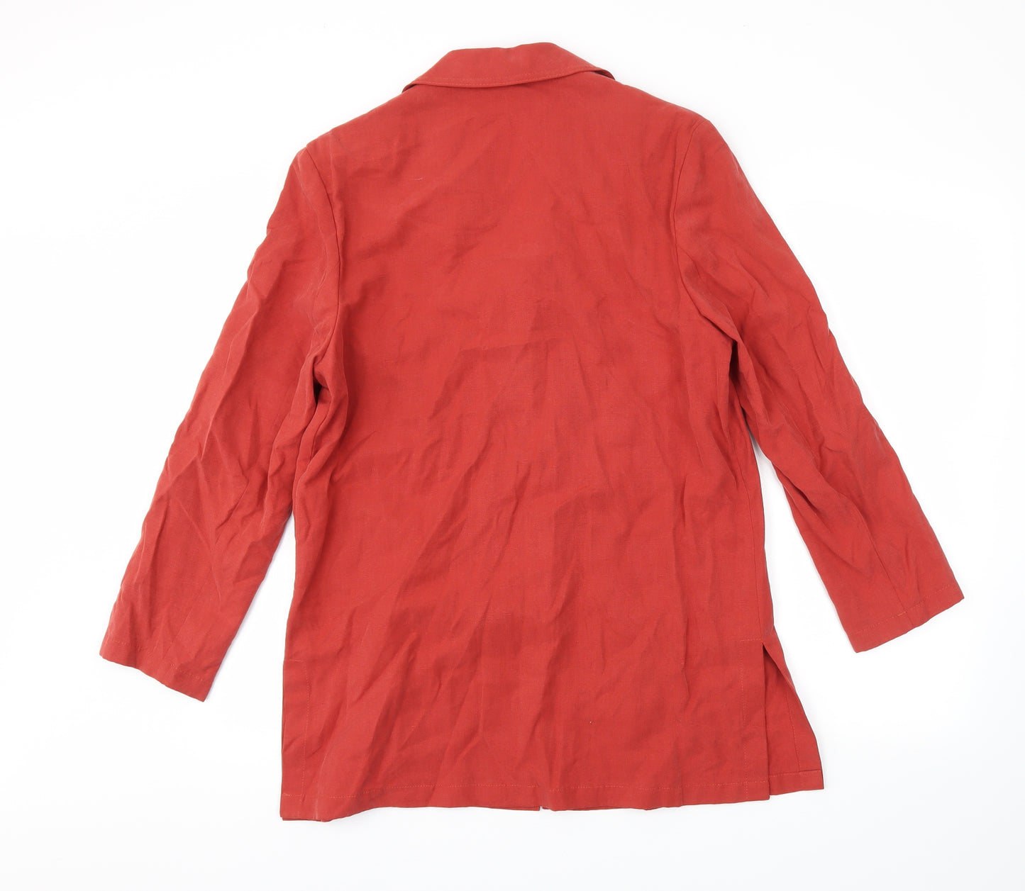 M&S Womens Red   Jacket Blazer Size 12