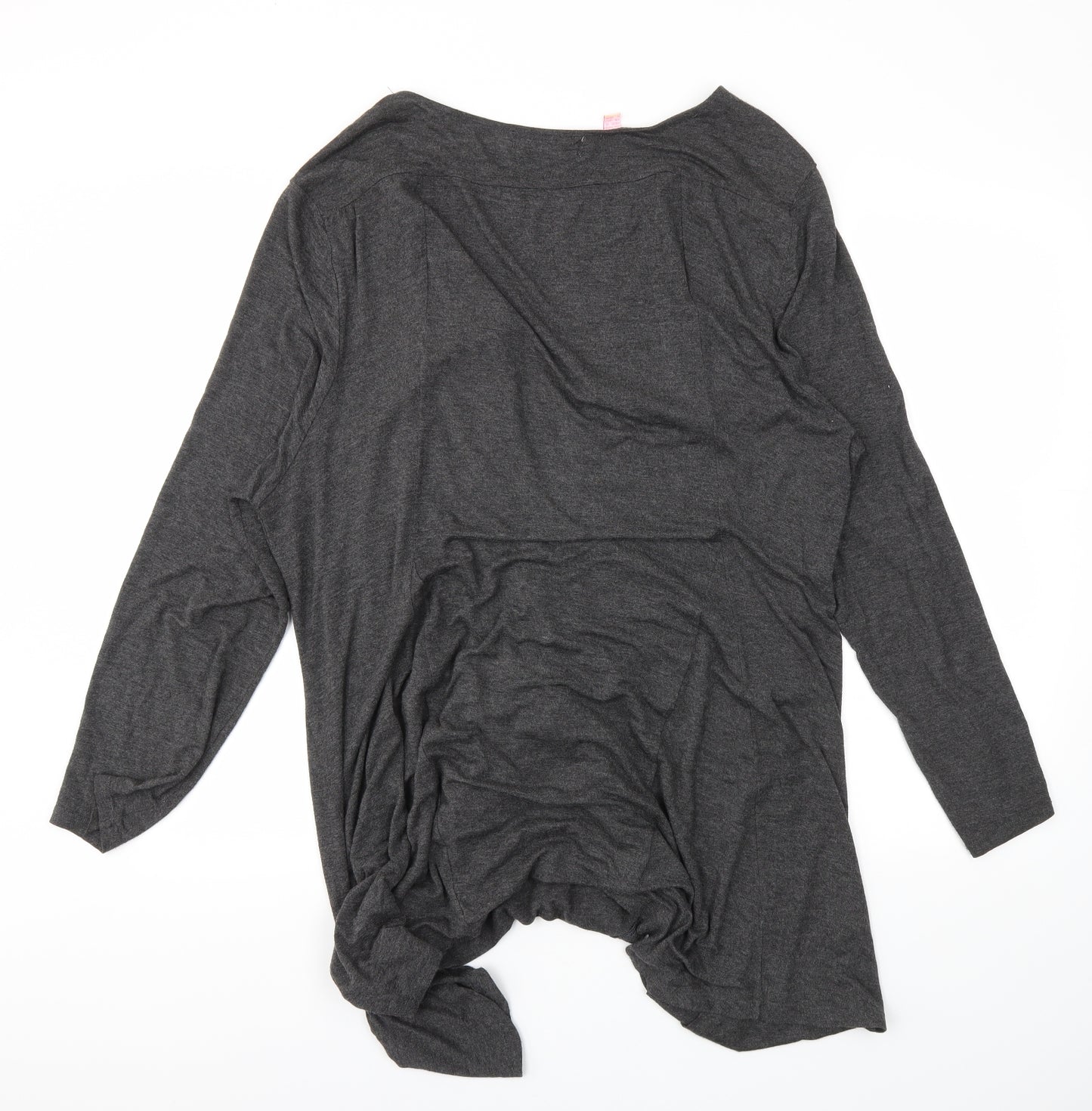 bonprix Womens Grey   Wrap Jumper Size XL