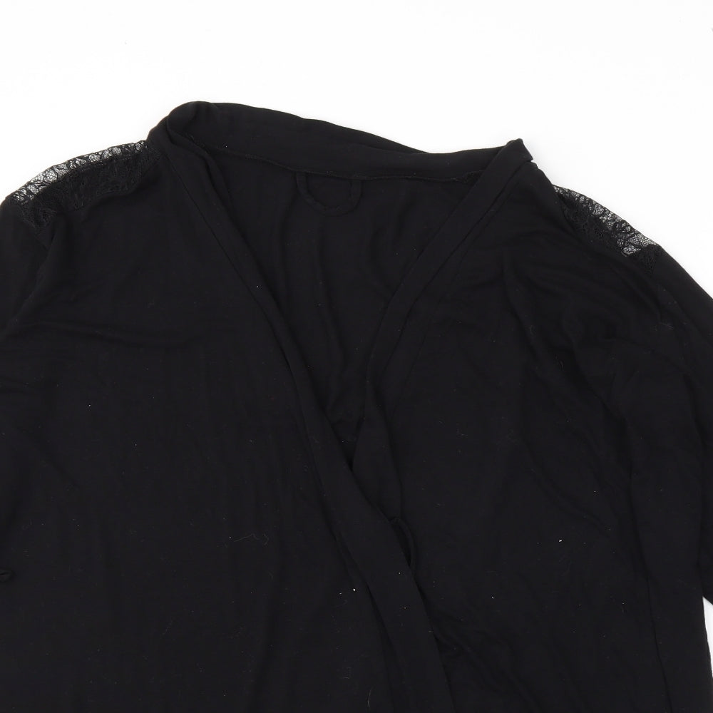 George Womens Black   Wrap Jumper Size 12