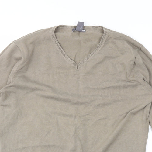 H&M Mens Beige   Pullover Jumper Size M