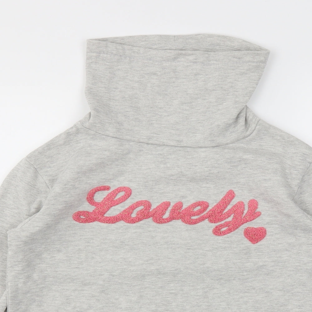 Primark Girls Grey   Pullover Hoodie Size 11-12 Years