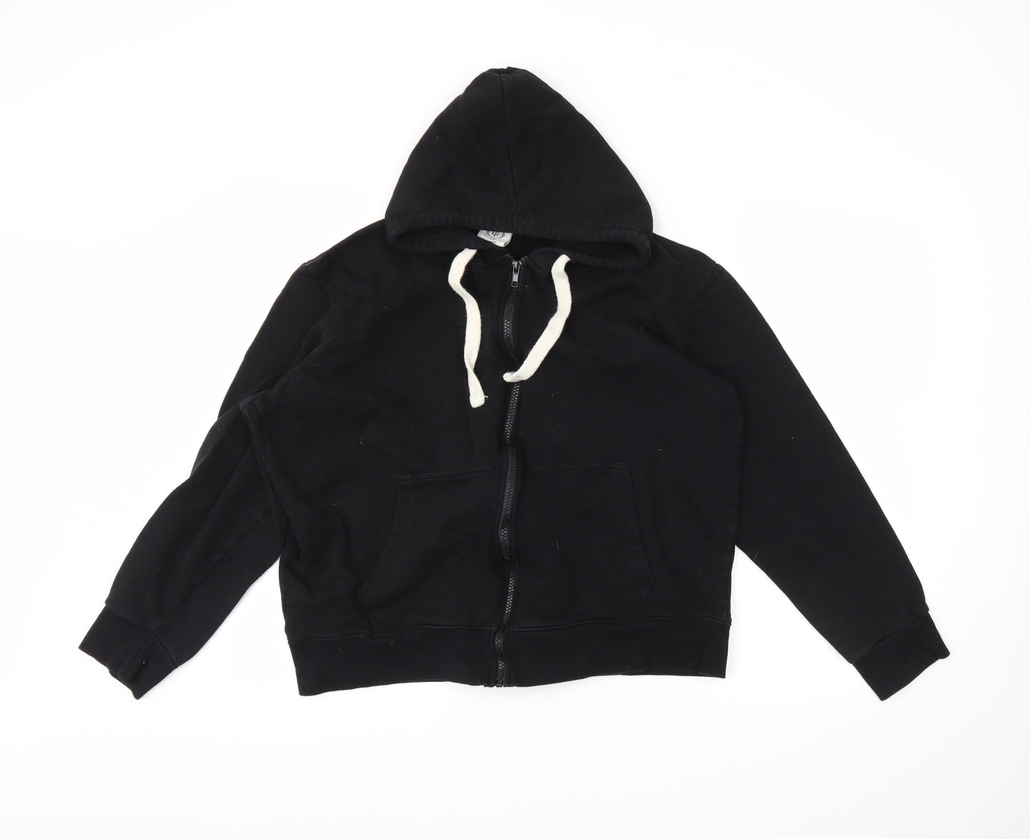 finest made clothing  Mens Black   Full Zip Hoodie Size L