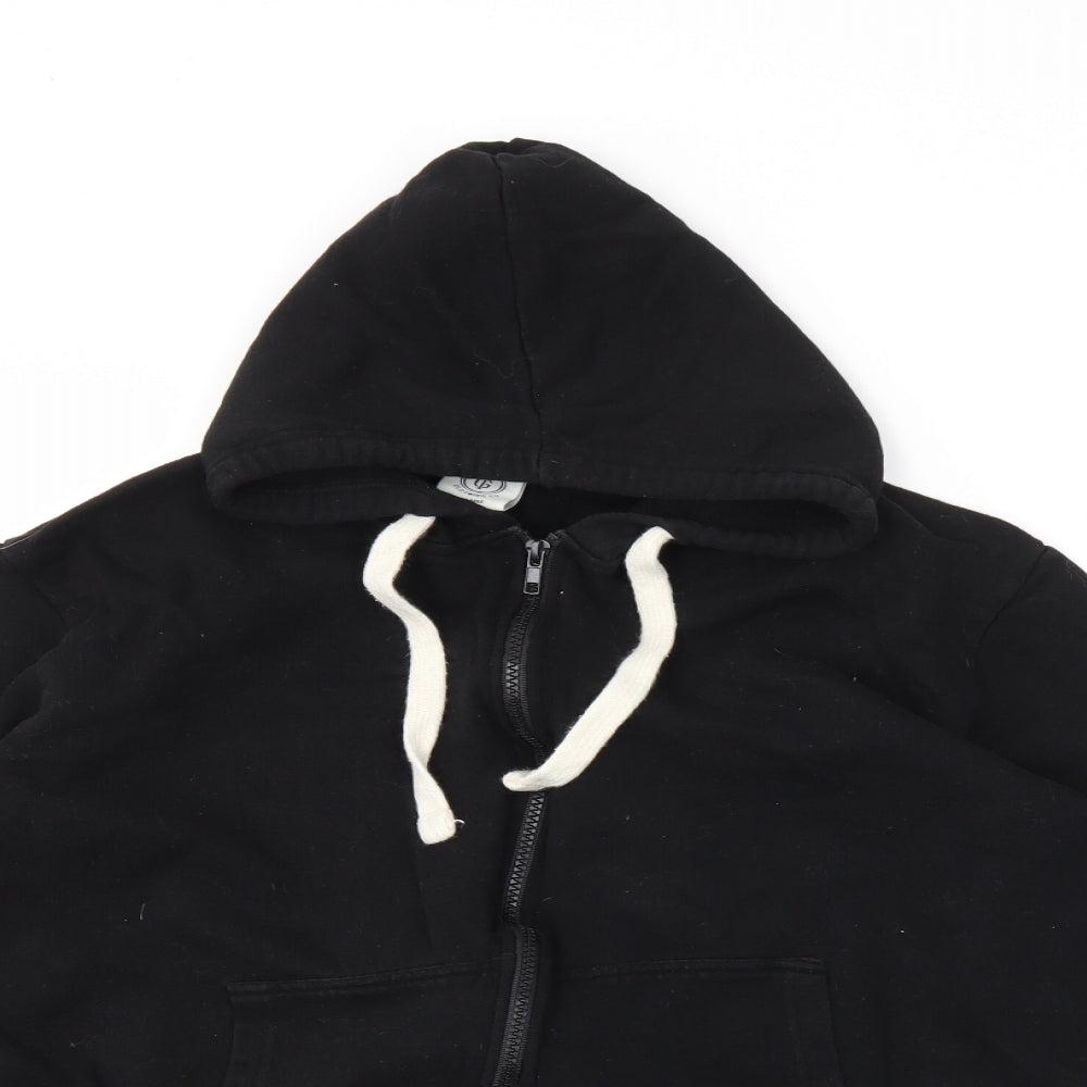 finest made clothing  Mens Black   Full Zip Hoodie Size L