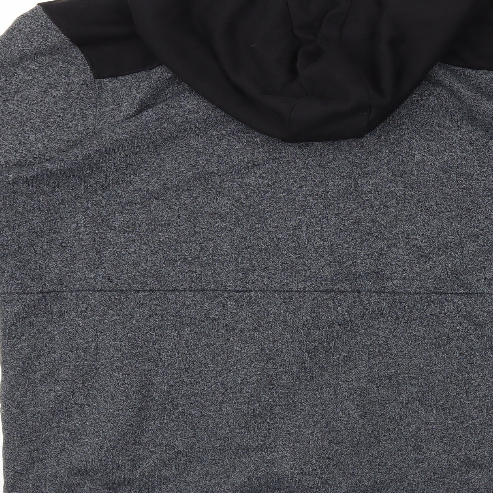 Usath Mens Grey   Full Zip Hoodie Size M