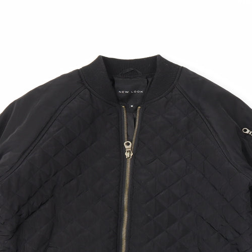 newlook Womens Black   Varsity Jacket Coat Size 10