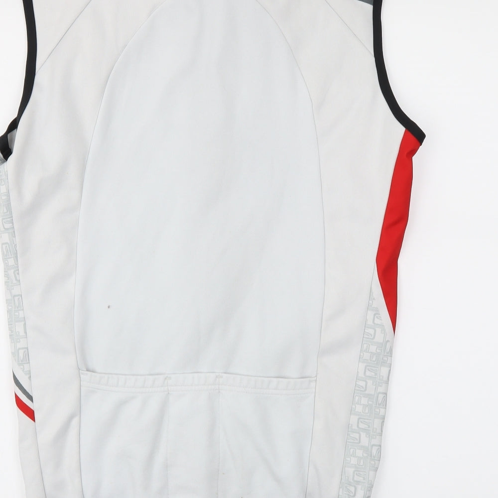 SCOTT Mens White   Gilet Jacket Size L