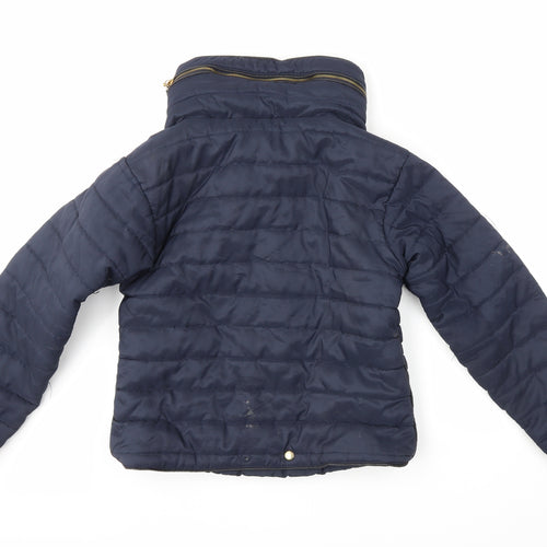denim state Womens Blue   Puffer Jacket Coat Size S