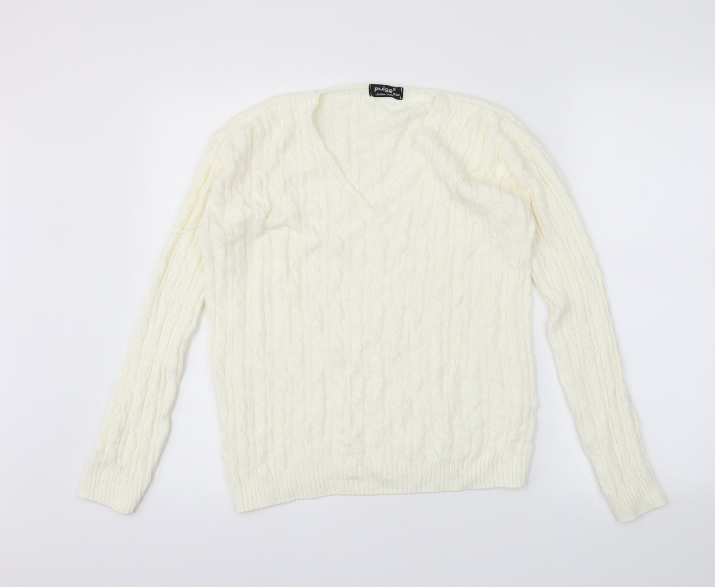 Pulse Womens Ivory   Pullover Jumper Size S
