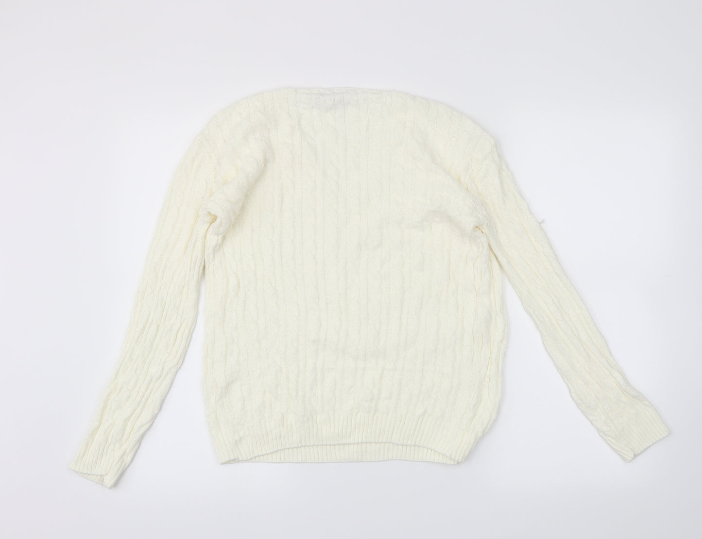 Pulse Womens Ivory   Pullover Jumper Size S