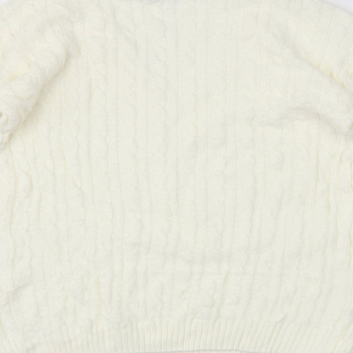 Pulse Womens Ivory   Pullover Jumper Size S