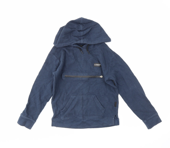 D/STRUCT Boys Blue Pullover Hoodie Size 9-10 Years