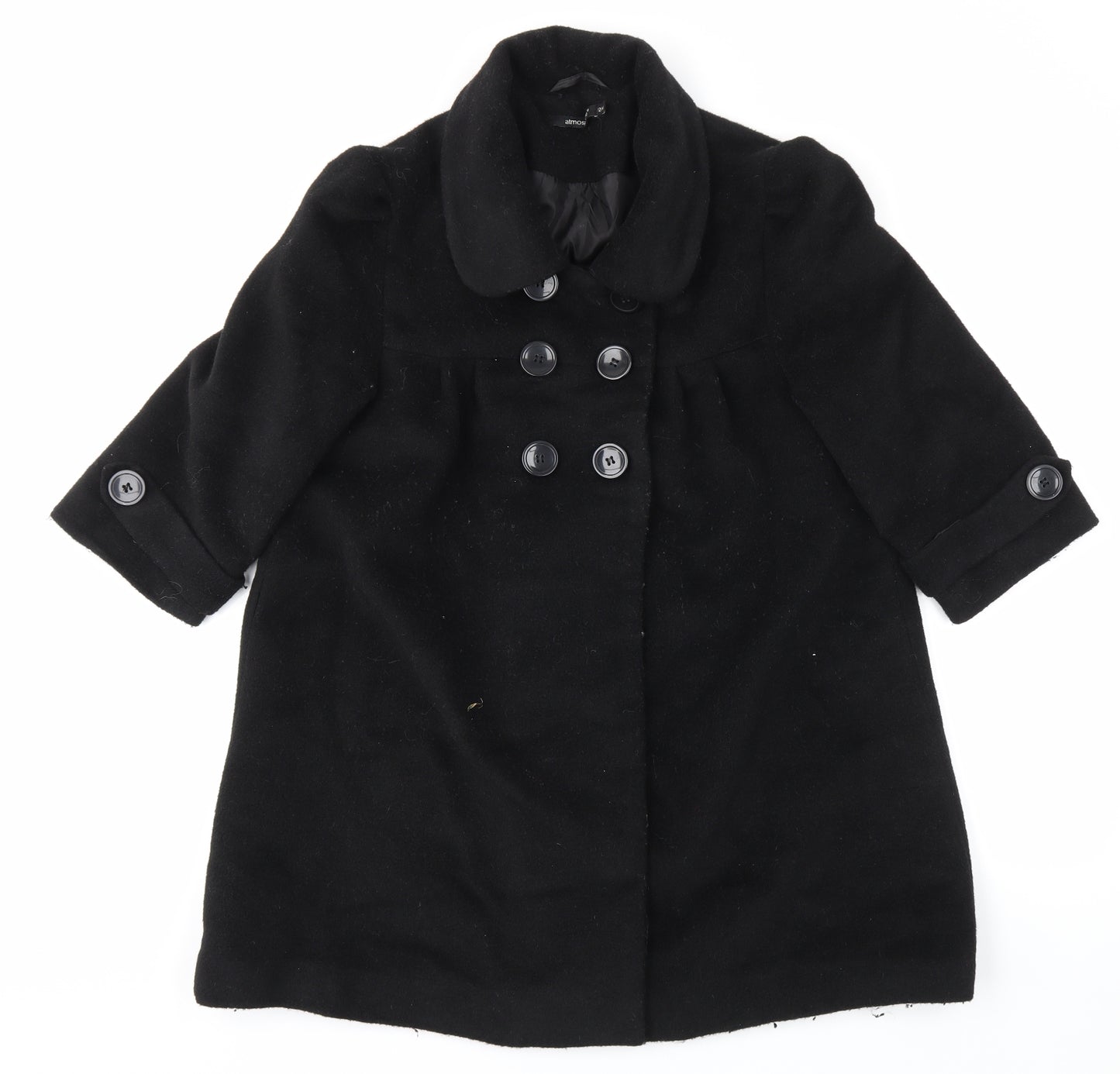 atmospher Womens Black   Overcoat Coat Size 12
