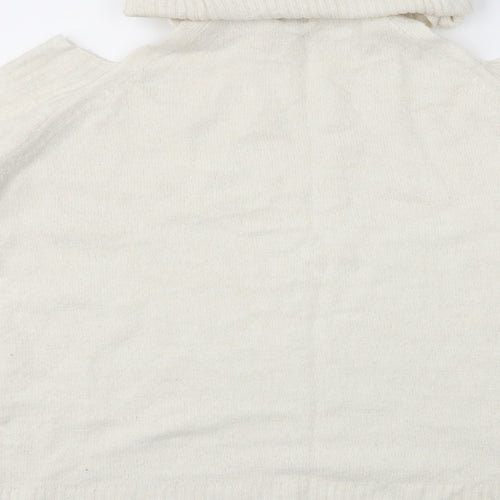 River Island Womens White   Pullover Jumper Size 14