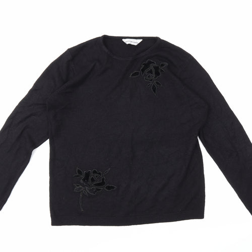 Instyle Womens Black   Pullover Jumper Size M