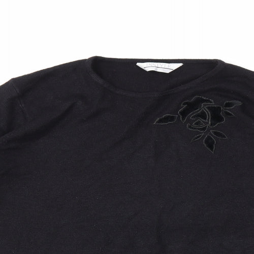 Instyle Womens Black   Pullover Jumper Size M