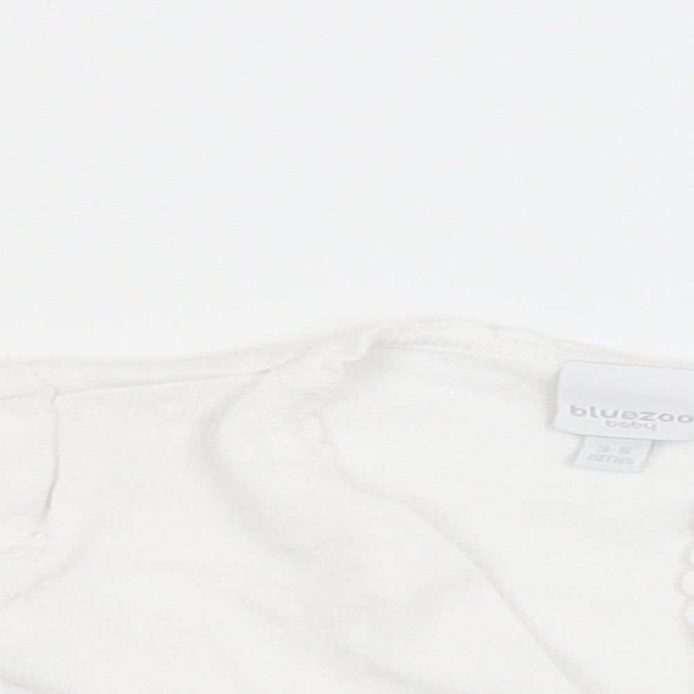 BlueZoo Baby White   Cardigan Jumper Size 3-6 Months