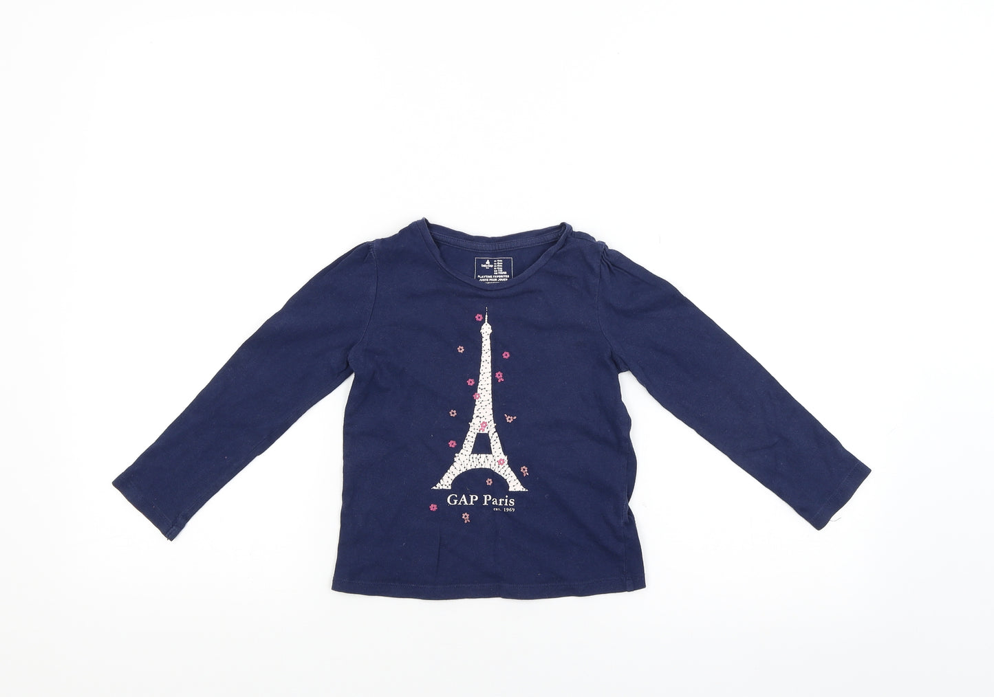 Baby GAP Girls Blue   Basic T-Shirt Size 4 Years