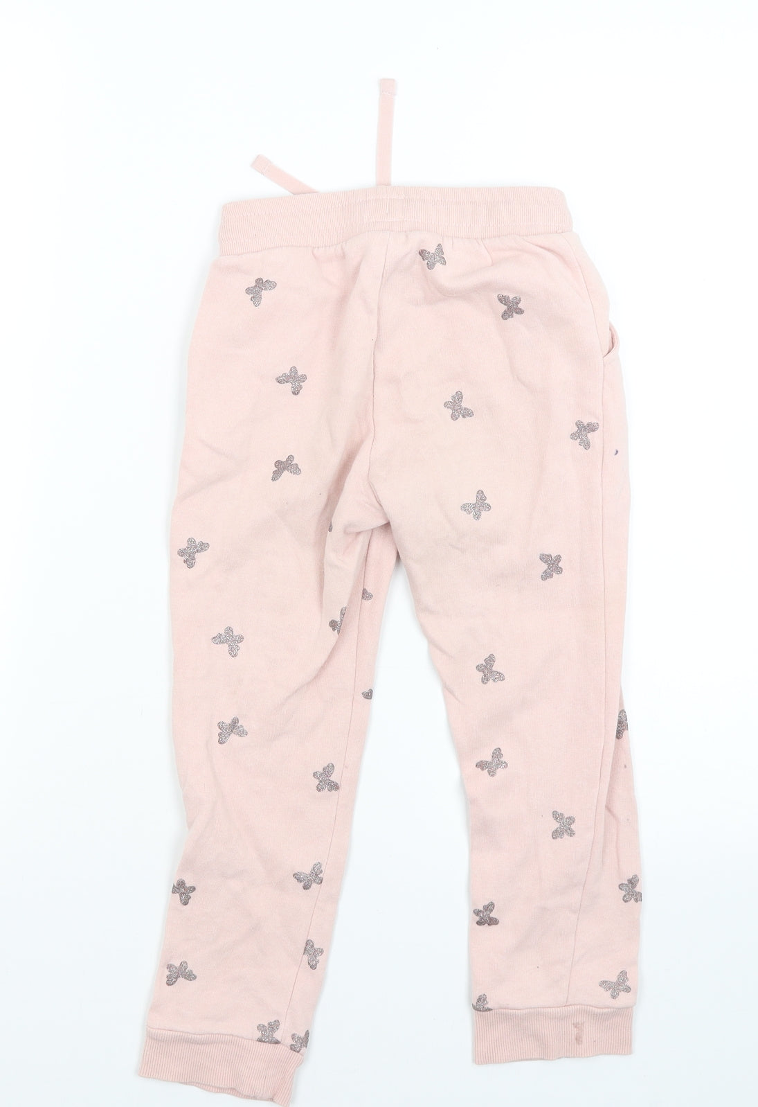 H&M Girls Pink   Jogger Trousers Size 6-7 Years