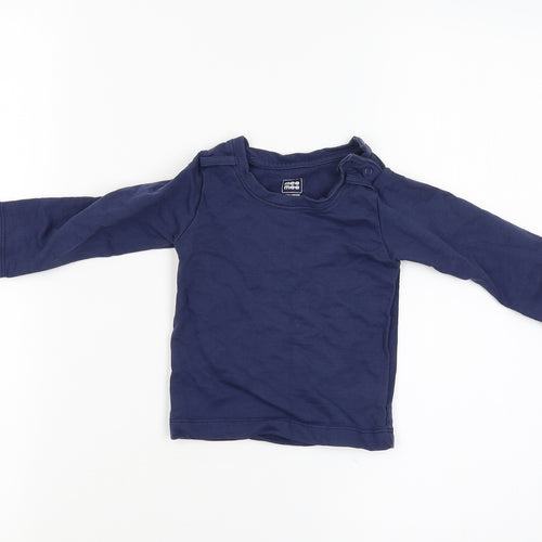 mee mee Boys Blue   Basic T-Shirt Size 9-12 Months
