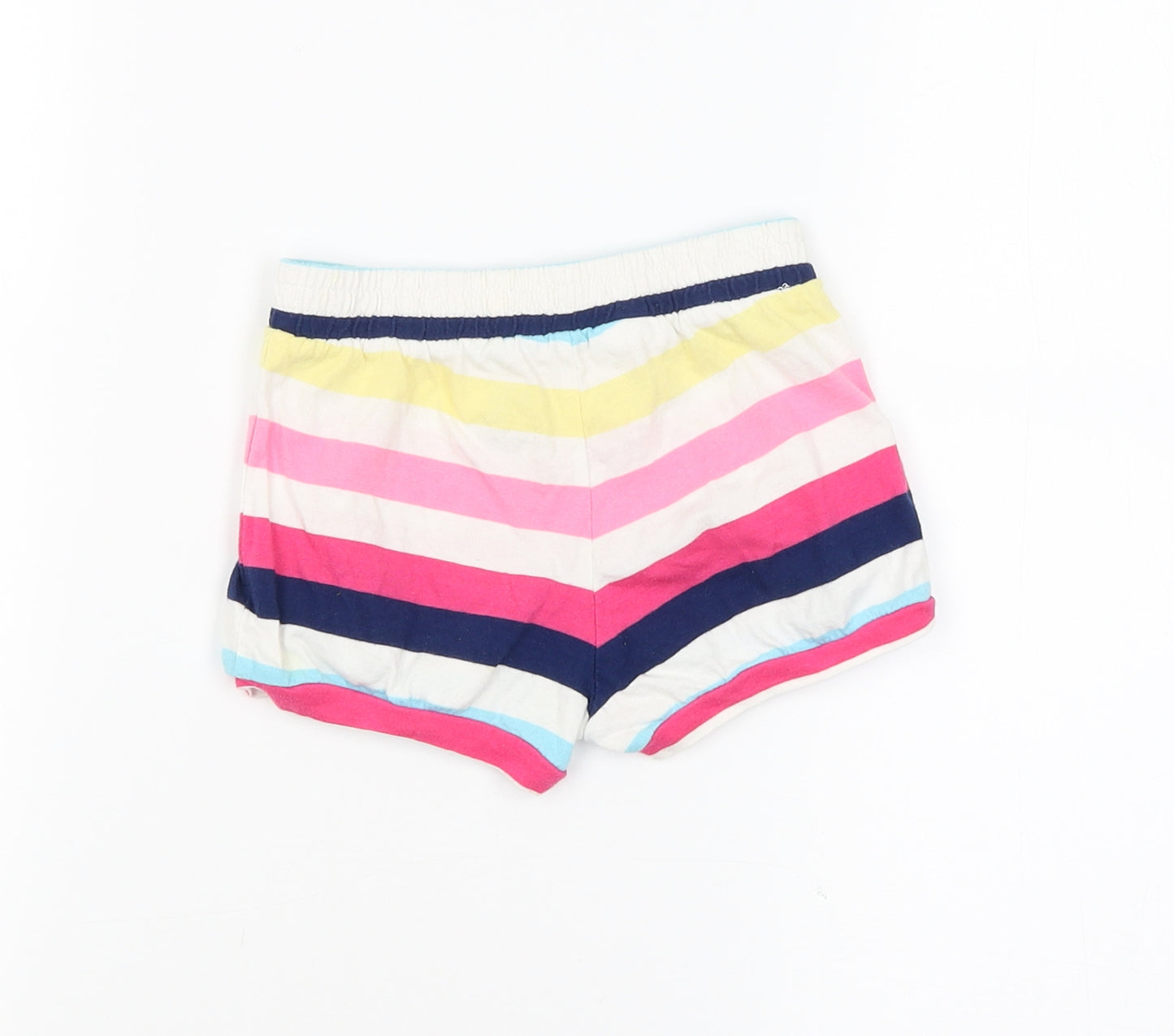 Baby GAP Girls White Striped  Boyfriend Shorts Size 3 Years