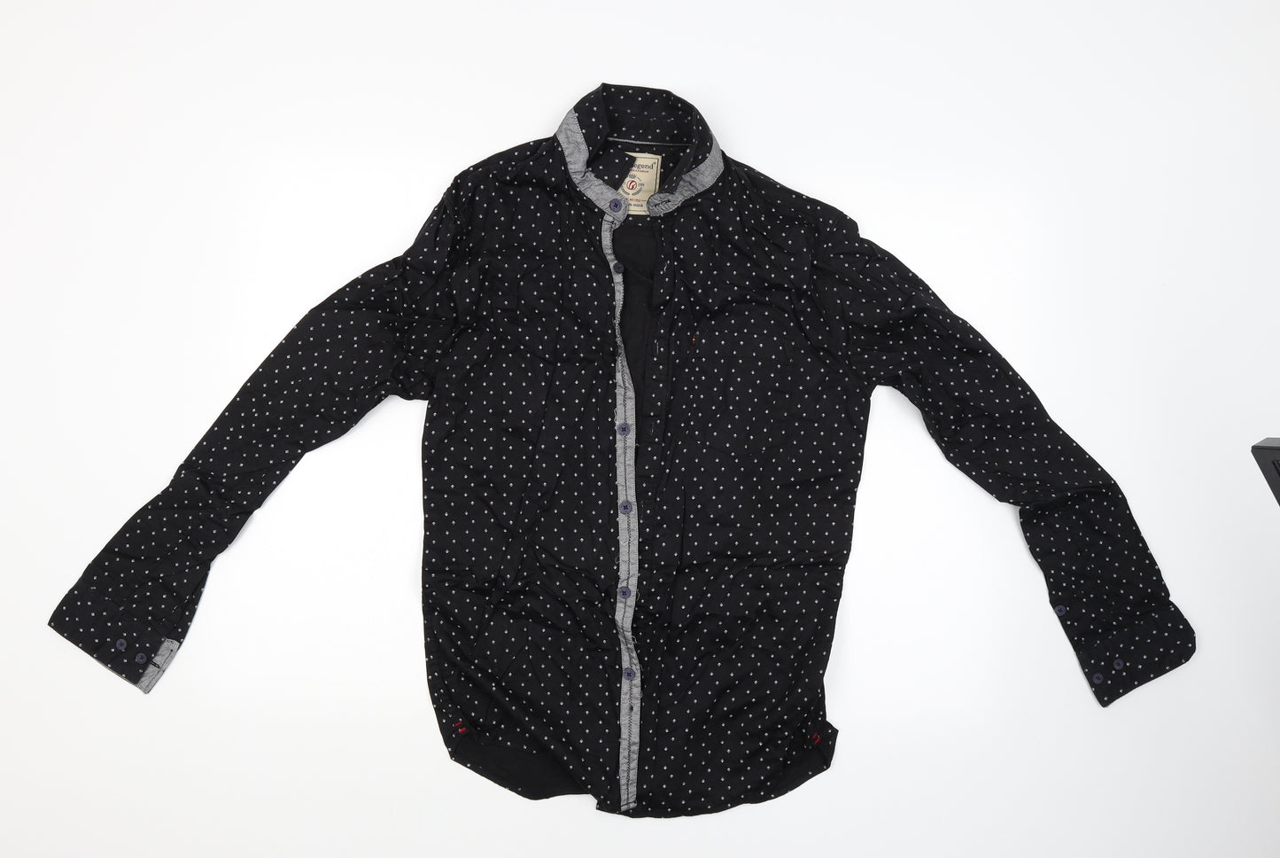 best legend Womens Black   Basic Button-Up Size 12