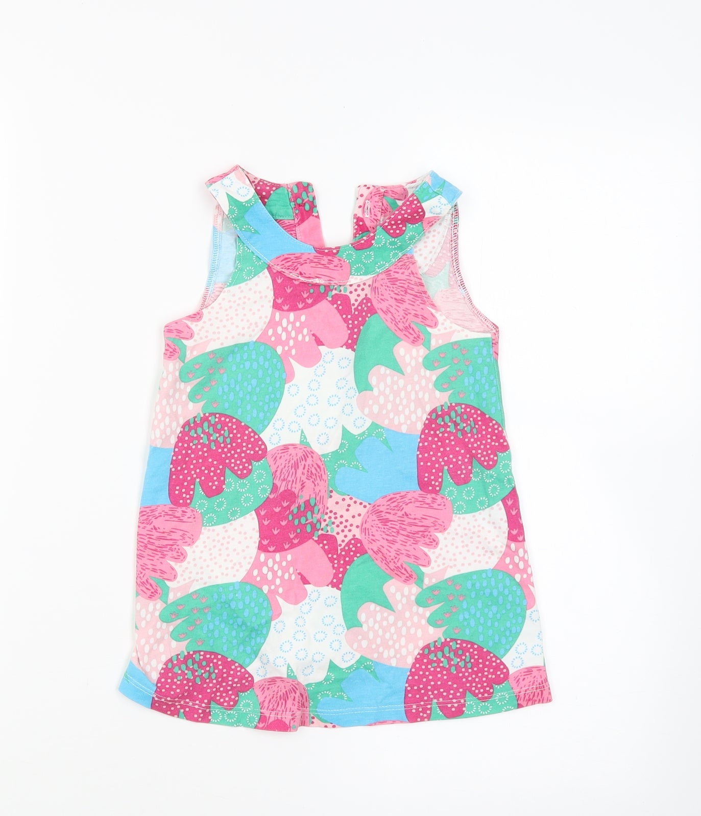 Mini Club Girls Pink Floral  Tank Dress  Size 18-24 Months