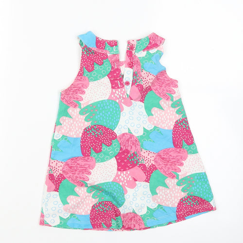 Mini Club Girls Pink Floral  Tank Dress  Size 18-24 Months
