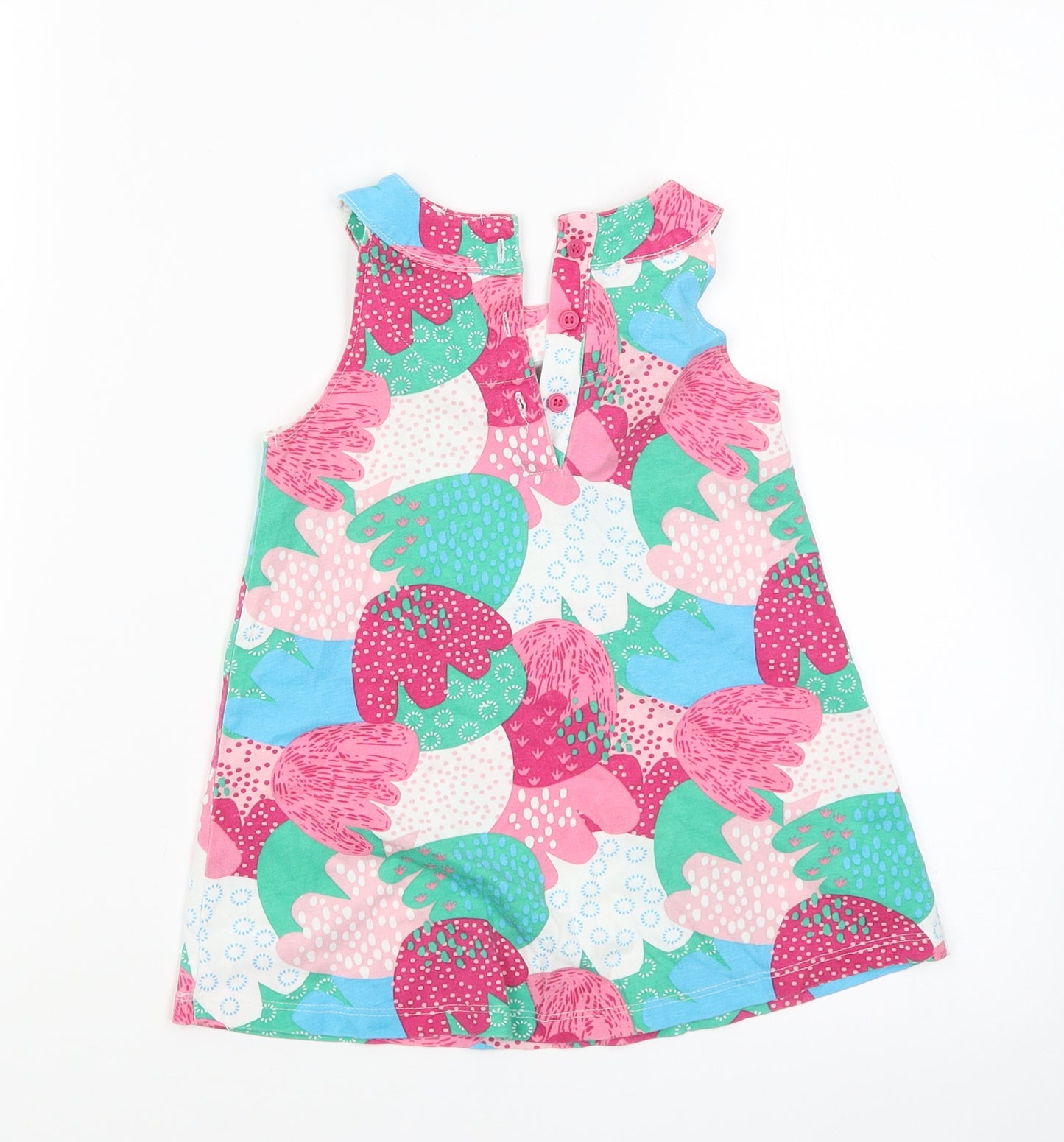 Mini Club Girls Pink Floral  Tank Dress  Size 18-24 Months