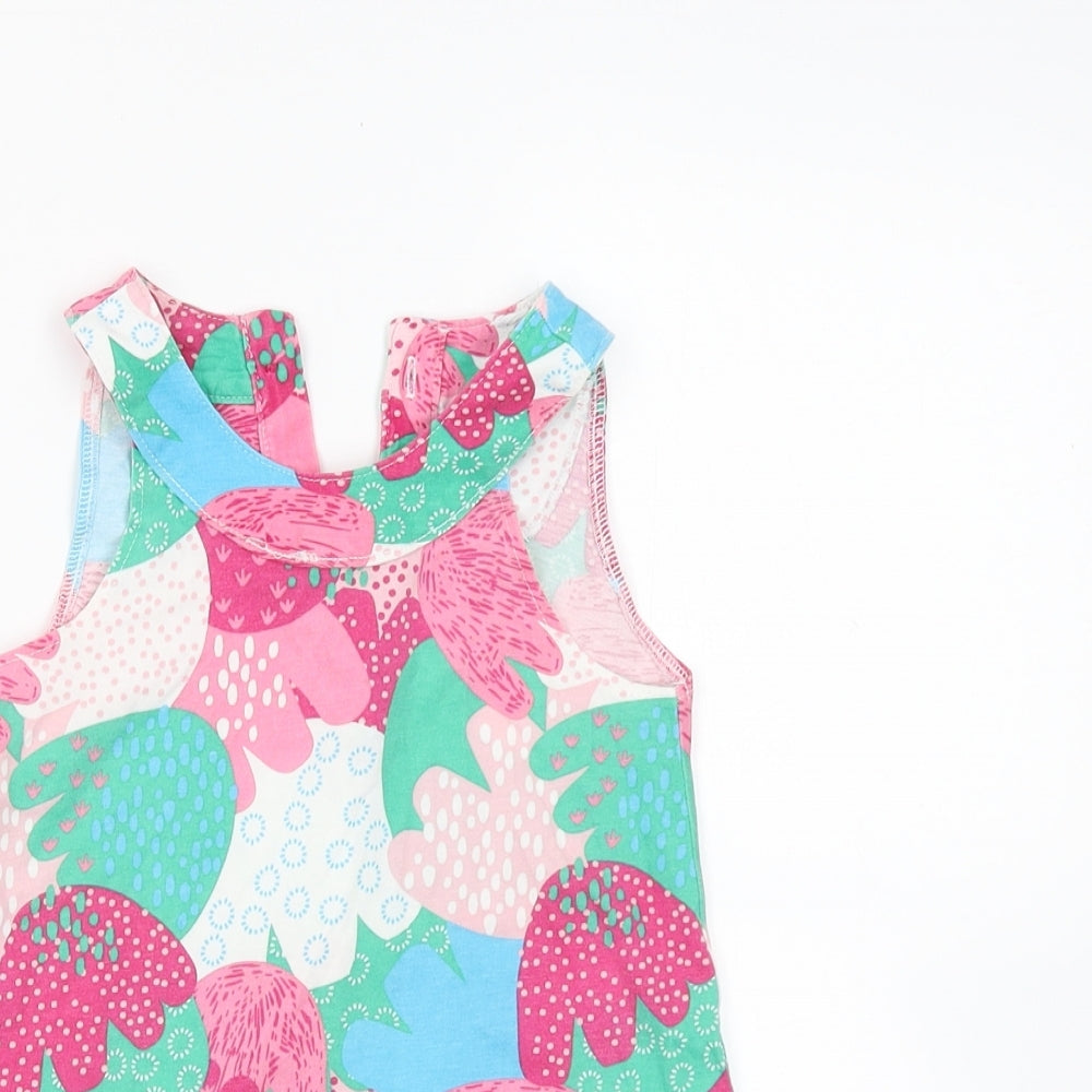 Mini Club Girls Pink Floral  Tank Dress  Size 18-24 Months