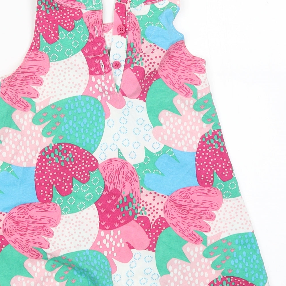 Mini Club Girls Pink Floral  Tank Dress  Size 18-24 Months