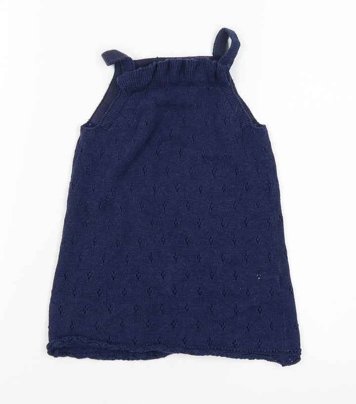 TU Girls Blue   T-Shirt Dress  Size 12-18 Months
