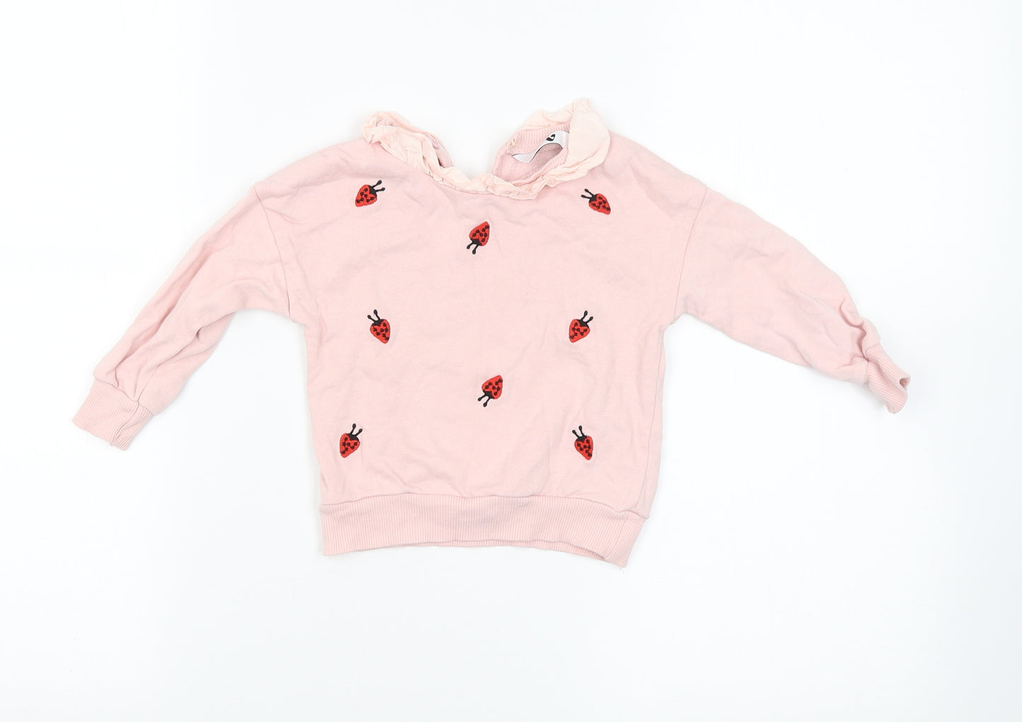 Very Girls Pink   Pullover Jumper Size 12-18 Months  - Strawberries