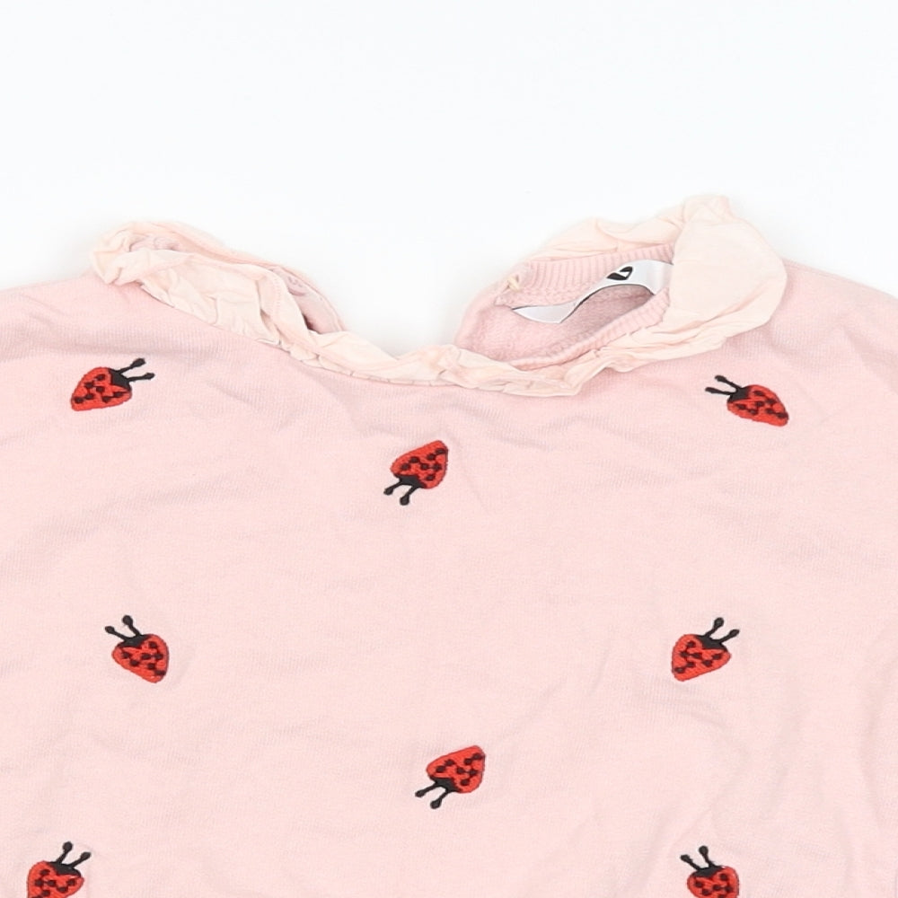 Very Girls Pink   Pullover Jumper Size 12-18 Months  - Strawberries