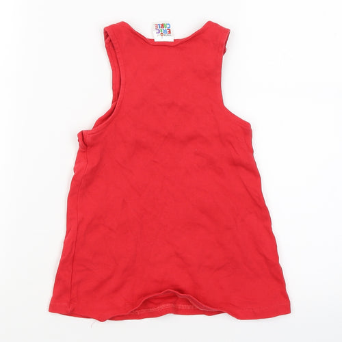 world of eric carle Girls Red   Tank Dress  Size 9-12 Months