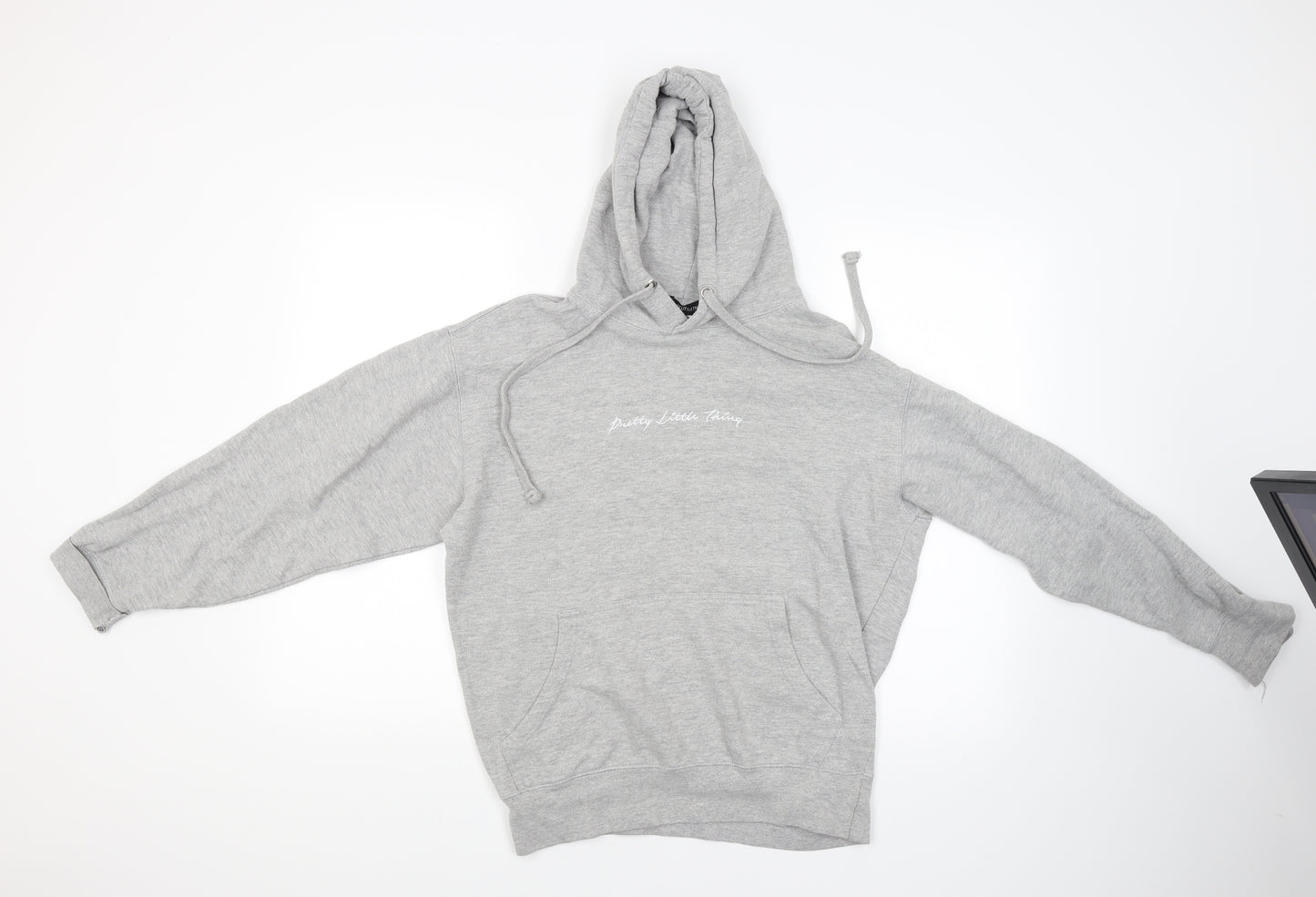 PRETTYLITTLETHING Womens Grey   Pullover Hoodie Size S
