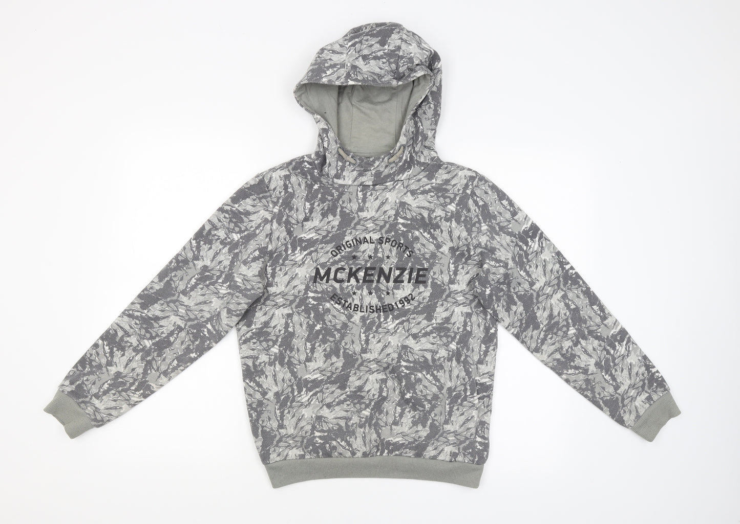 McKenzie Boys Grey Camouflage  Pullover Hoodie Size 13 Years