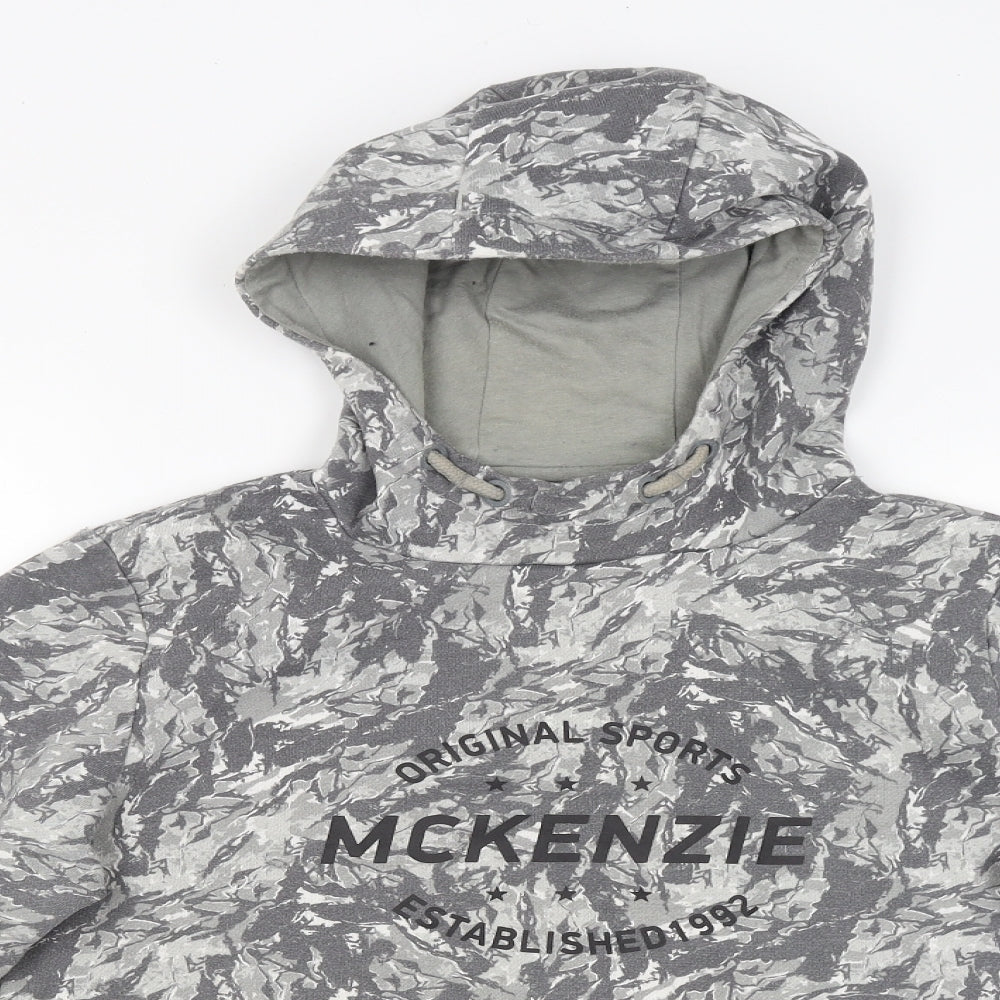 McKenzie Boys Grey Camouflage  Pullover Hoodie Size 13 Years