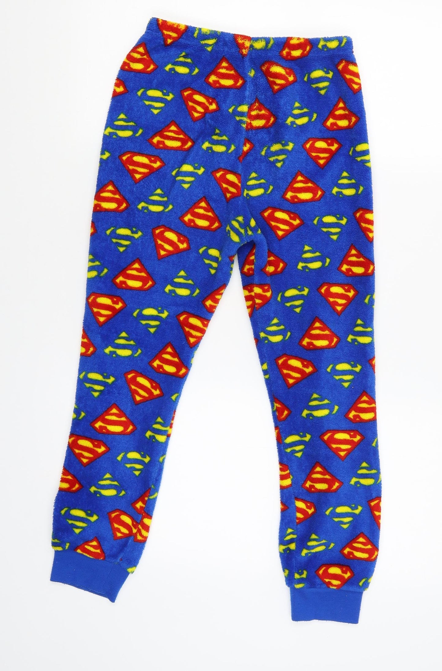 Primark Boys Blue Solid   Pyjama Pants Size 9-10 Years  - superman