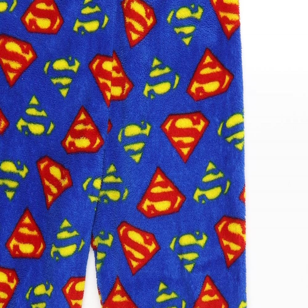 Primark Boys Blue Solid   Pyjama Pants Size 9-10 Years  - superman