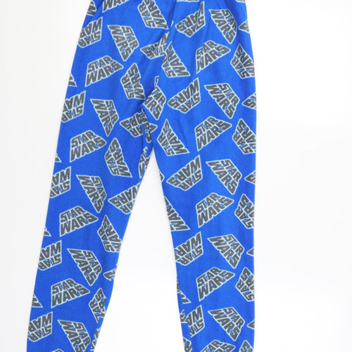 Primark Boys Blue Solid   Pyjama Pants Size 10-11 Years  - star wars